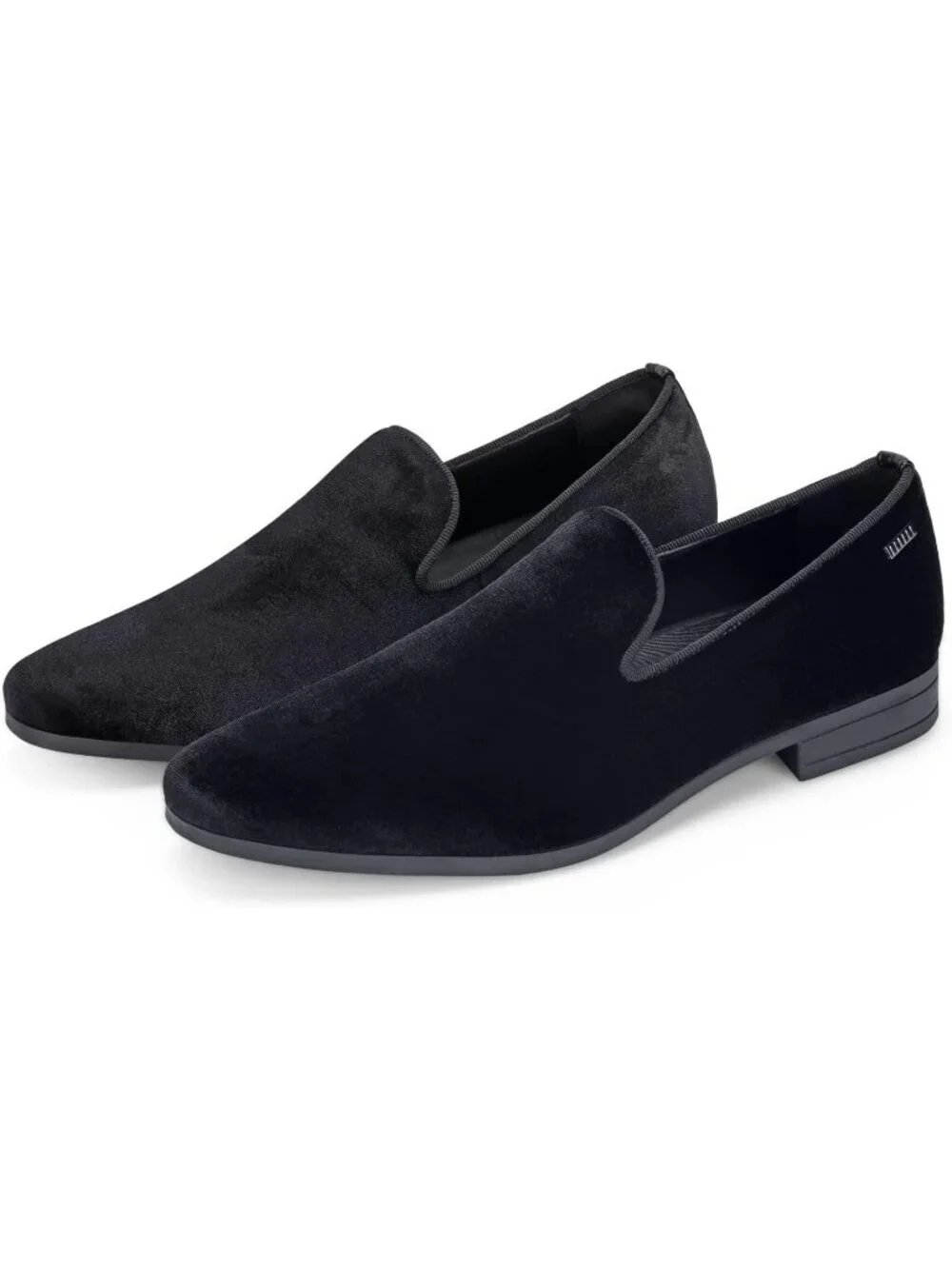 UUBARIS Men's Black West Velvet Loafers Slip On Tuxedo Fashion Style Shoes